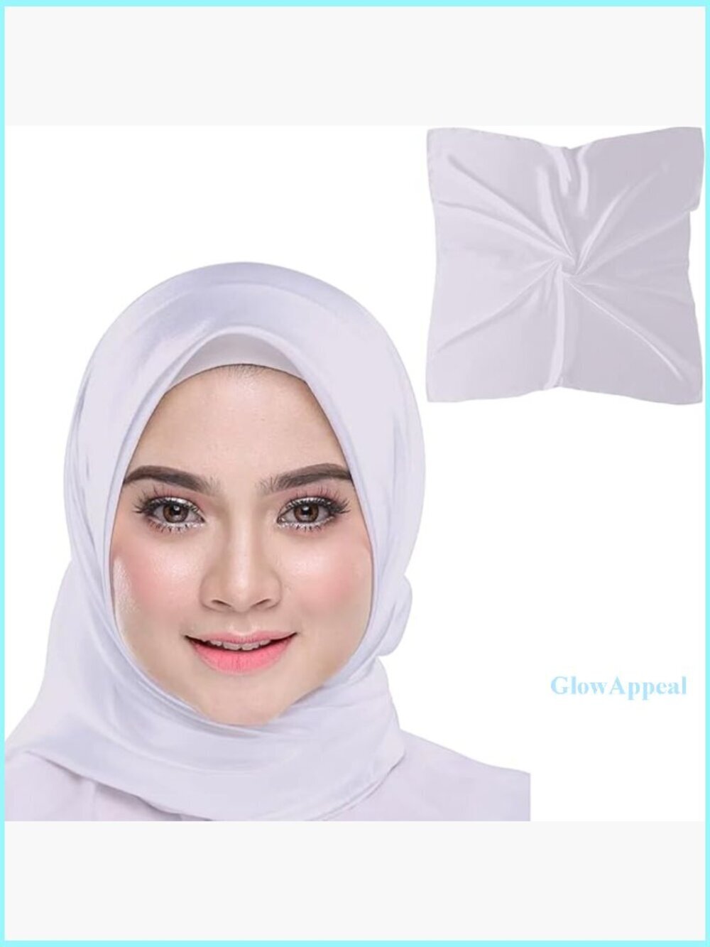 35" Large Square Satin Scarf for Hair Protection and Fashion